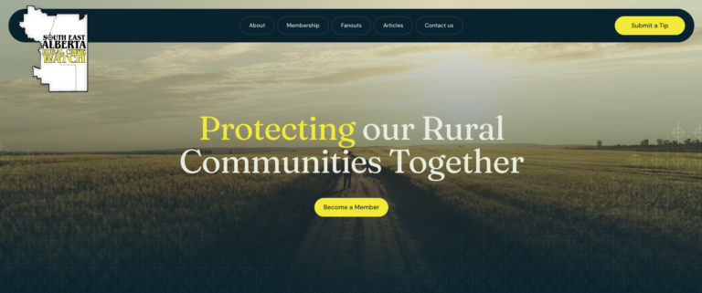 Southeast Alberta Rural Crime Watch Association: Protecting our Rural Communities Together.